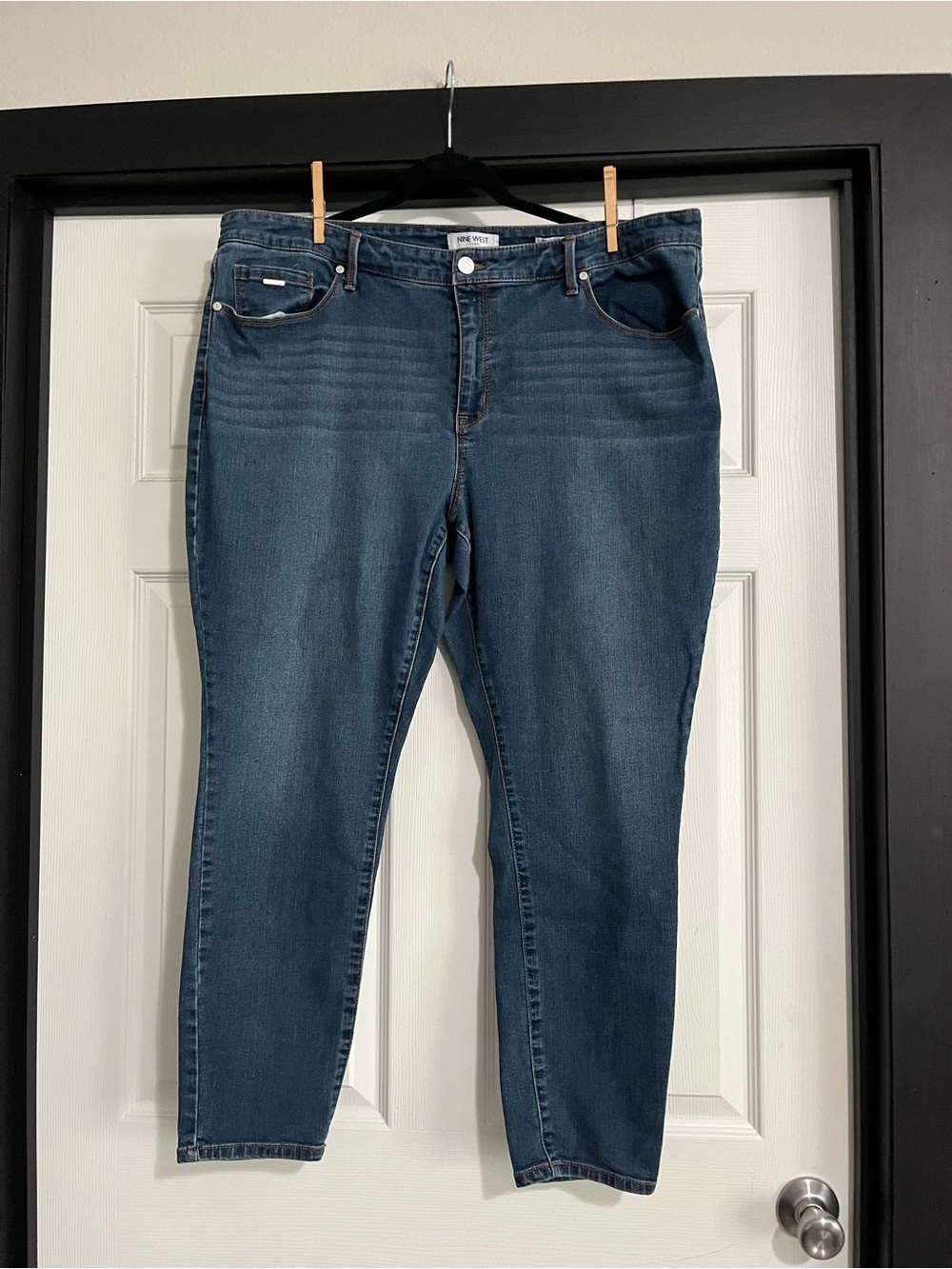 Nine West Blue Cigarette/Mid Rise Skinny Jeans